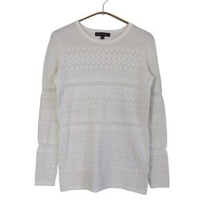 Banana Republic waffle crewneck sweater